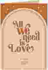 Einladungskarte Hochzeit Groovy A6 Klappkarte hoch beige