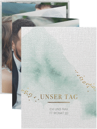 Foto-Leporello Hochzeit Pastell Leporello mint