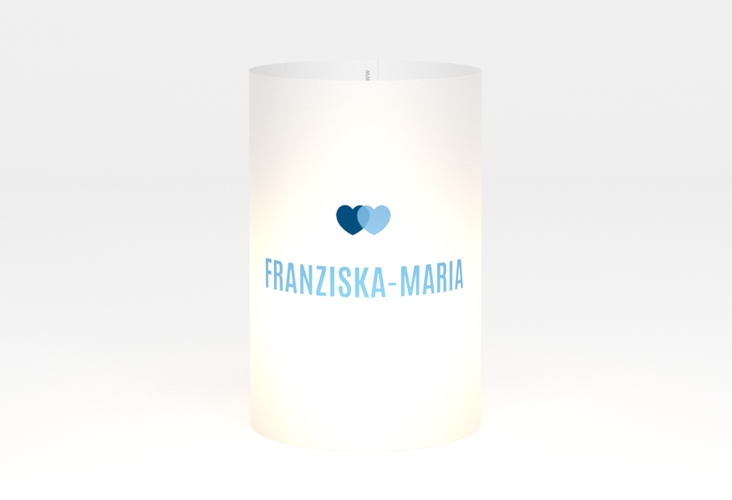 Windlicht Hochzeit Couple Windlicht blau