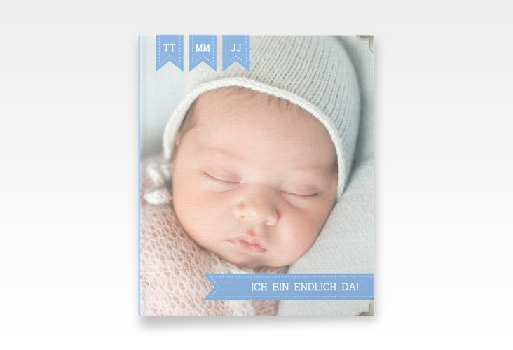 Baby Fotoalbum Kinderlachen 21 x 25 cm blau