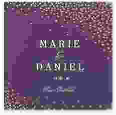 Gästebuch Selection Hochzeit Glitter Leinen-Hardcover lila