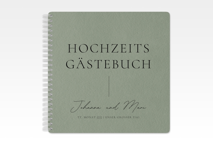 Gästebuch Hochzeit Hochzeitsfreude Ringbindung gruen