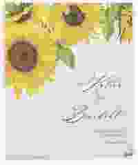 Hochzeitsalbum "Sonnenblume" 21 x 25 cm weiss