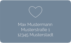 Klick: Details zu Empfängeretikett Hochzeit "Lebenstraum" anzeigen Empfängeretikett Hochzeit Lebenstraum 63,5 x 38,1 mm blau