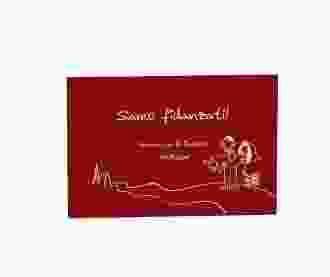 Inviti fidanzamento matrimonio collezione Pisa A6 Postkarte rosso