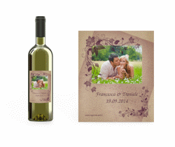 Klick: Details zu Etichette vino matrimonio collezione Como anzeigen Etichette vino matrimonio collezione Como Etikett Weinflasche 4er Set
