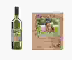 Etichette vino matrimonio collezione Como Etikett Weinflasche 4er Set lila