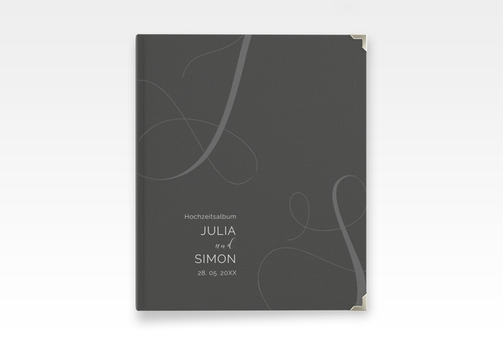 Hochzeitsalbum Eheschließung 21 x 25 cm schwarz