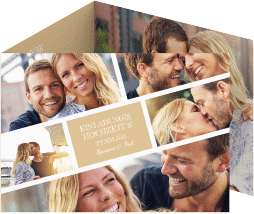 Klick: Details zu Hochzeitseinladung "Rise" anzeigen Hochzeitseinladung Rise A6 Doppel-Klappkarte beige