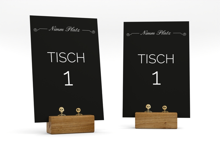 Tischnummer Hochzeit Bones Tischaufsteller