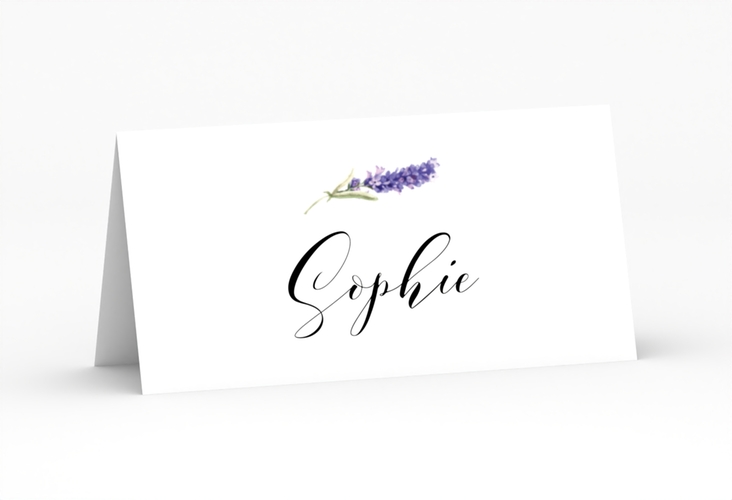 Tischkarte Hochzeit Lavendel Tischkarten hochglanz