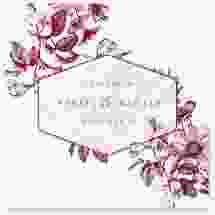 Gästebuch Creation Hochzeit Magnificent 20 x 20 cm, Hardcover rot