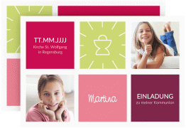 Klick: Details zu Kommunionseinladung "Arcula" anzeigen Kommunionseinladung "Arcula"