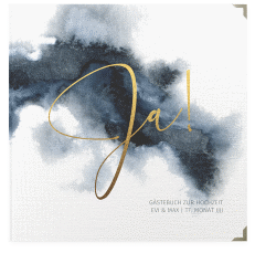 Klick: Details zu Gästebuch Selection Hochzeit "Aquarellic" anzeigen Gästebuch Selection Hochzeit Aquarellic Leinen-Hardcover weiss