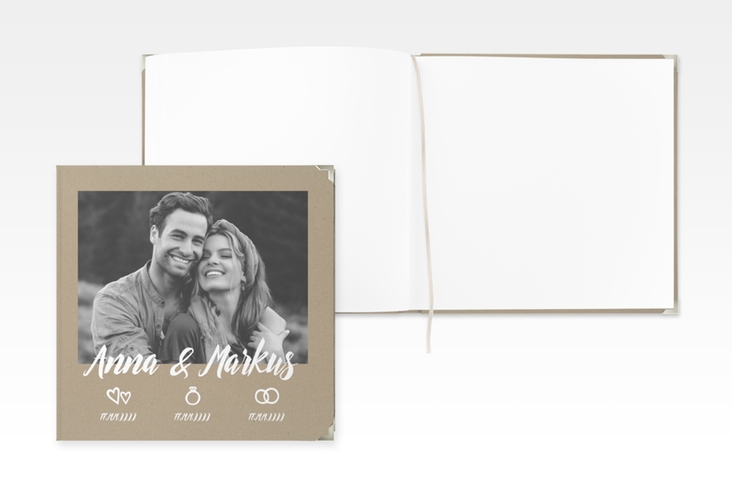 Gästebuch Selection Hochzeit Icons Leinen-Hardcover