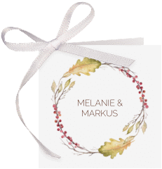 Klick: Details zu Geschenkanhänger Hochzeit "Herbsthochzeit" anzeigen Geschenkanhänger Hochzeit "Herbsthochzeit" Geschenkanhänger 10er Set weiss
