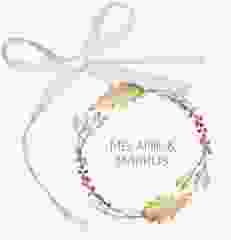 Geschenkanhänger Hochzeit "Herbsthochzeit" Geschenkanhänger 10er Set weiss