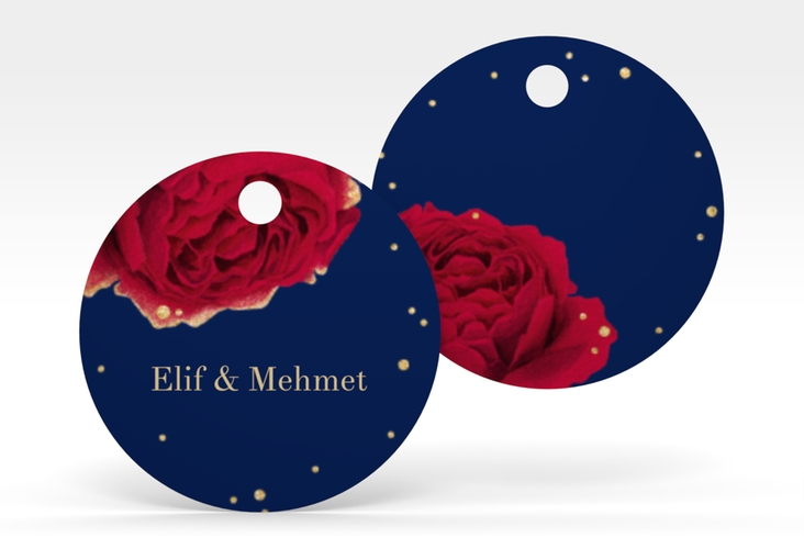 Geschenkanhänger Hochzeit Cherie Geschenkanhänger, rund hochglanz