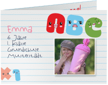 Klick: Details zu Einschulungskarte "Steckbrief" anzeigen Einschulungskarte "Steckbrief"