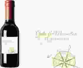 Piccoloetikett Hochzeit Windrose Etikett Piccolo gruen