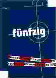 Einladung 50. Geburtstag Feierort A6 Karte hoch blau