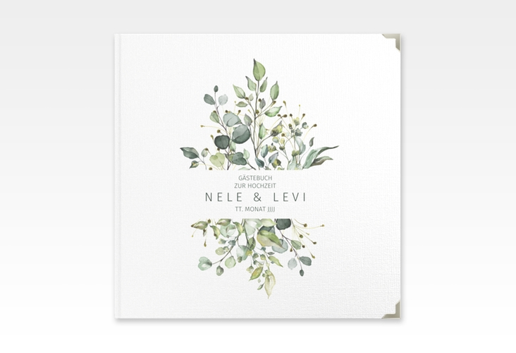 Gästebuch Selection Hochzeit Enchanting Leinen-Hardcover weiss