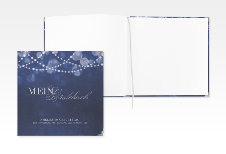 Gästebuch Selection Geburtstag Girlande Leinen-Hardcover