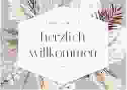 Willkommensschild Poster Bohemian 70 x 50 cm Poster flieder