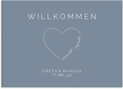 Klick: Details zu Willkommensschild Leinwand "Lebenstraum" anzeigen Willkommensschild Leinwand Lebenstraum 70 x 50 cm Leinwand blau