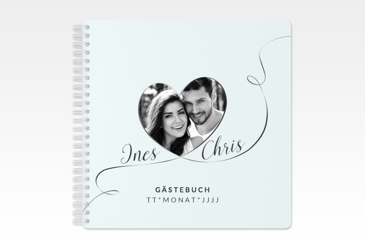 Gästebuch Hochzeit Dolce Ringbindung tuerkis