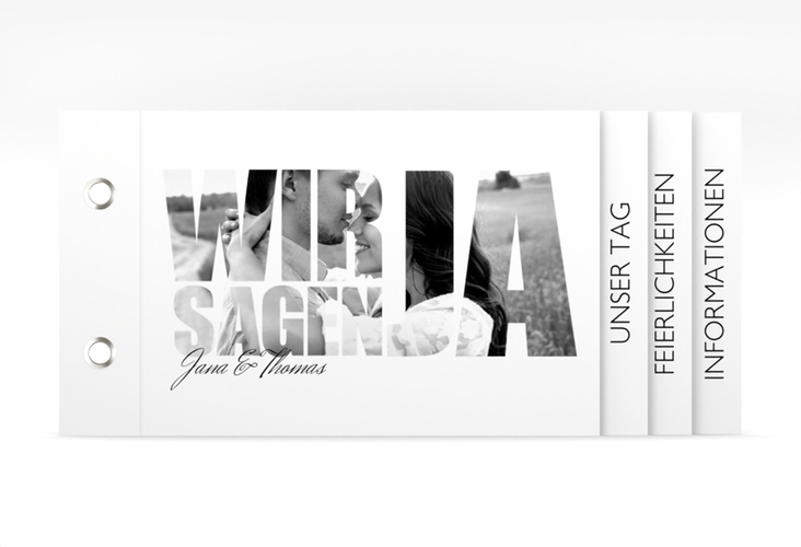 Hochzeitseinladung Letters Booklet