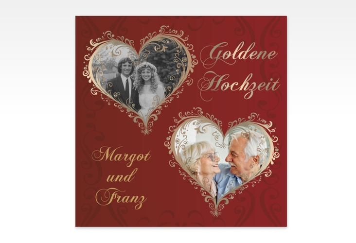 Gästebuch Creation Hochzeit Goldene Hochzeit 20 x 20 cm, Hardcover