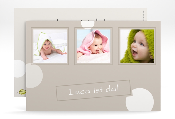 Geburtskarte Cute A6 Karte quer