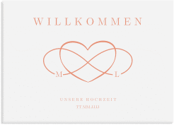 Klick: Details zu Willkommensschild Leinwand "Infinity" anzeigen Willkommensschild Leinwand Infinity 70 x 50 cm Leinwand apricot
