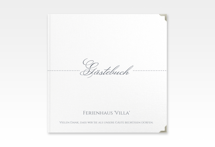 Gästebuch Selection Ferienhaus Villa Leinen-Hardcover
