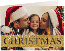 Weihnachtskarte "Goldschimmer"