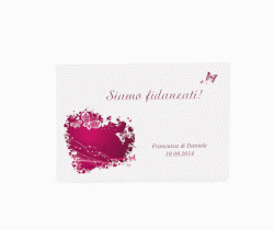 Klick: Details zu Inviti fidanzamento matrimonio collezione Milano anzeigen Inviti fidanzamento matrimonio collezione Milano A6 Postkarte fucsia