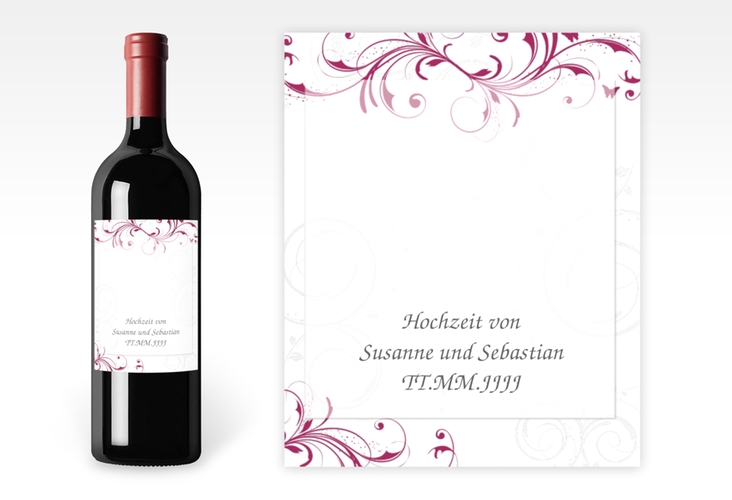 Weinflaschenetikett Hochzeit Palma Etikett Weinflasche 4er Set
