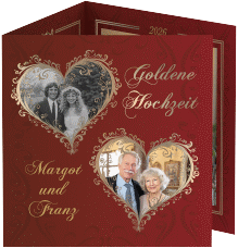 Dankeskarte Hochzeit "Goldene Hochzeit"