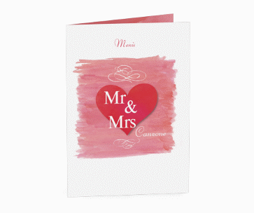 Klick: Details zu Menù matrimonio collezione Fuerteventura anzeigen Menù matrimonio collezione Fuerteventura DIN A5 geklappt rosa
