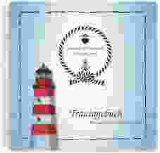 Trautagebuch Hochzeit Sylt Trautagebuch Hochzeit blau mit Leuchtturm