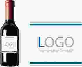 Piccolo-Etikett Streifen in Petrol Etikett Piccolo zum Personalisieren mit Logo