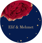 Klick: Details zu Aufkleber Hochzeit "Cherie" anzeigen Aufkleber Hochzeit Cherie Aufkleber, selbstklebend, rund gold