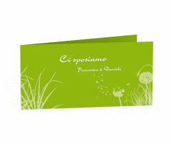 Klick: Details zu Inviti matrimonio collezione Murcia anzeigen Inviti matrimonio collezione Murcia DIN lang Klappkarte verde