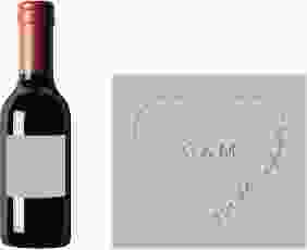 Piccoloetikett Hochzeit Lebenstraum Etikett Piccolo grau
