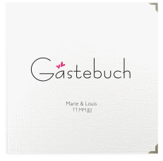 Klick: Details zu Gästebuch Selection Hochzeit "Twohearts" anzeigen Gästebuch Selection Hochzeit Twohearts Leinen-Hardcover pink