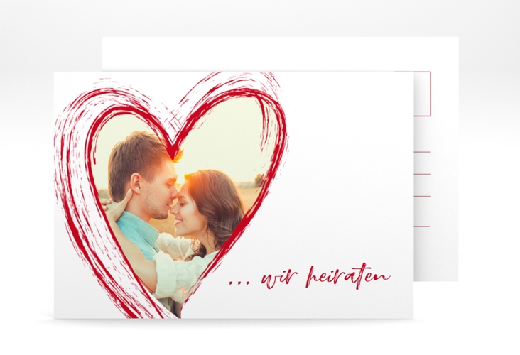 Verlobungskarte Hochzeit Liebe A6 Postkarte