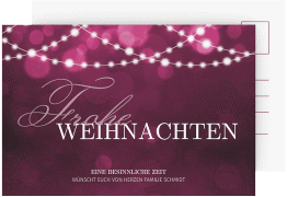 Klick: Details zu Weihnachtskarte "Lichterzauber" anzeigen Weihnachtskarte "Lichterzauber"