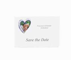 Klick: Details zu Biglietti Save the Date collezione Tolone anzeigen Biglietti Save the Date collezione Tolone A6 Postkarte blu