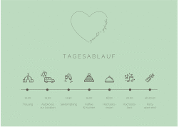 Klick: Details zu Tagesablauf Poster Hochzeit "Lebenstraum" anzeigen Tagesablauf Poster Hochzeit Lebenstraum 70 x 50 cm Poster mint
